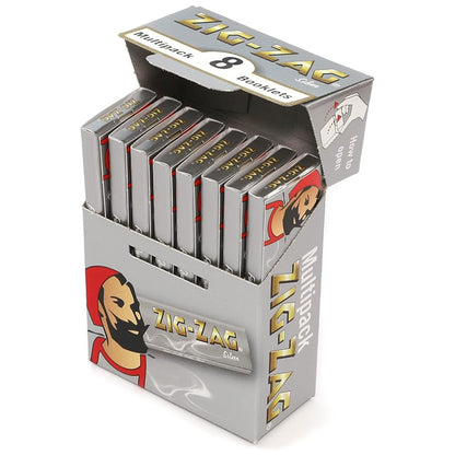 Zig-Zag Silver Rolling Papers – 8 Pack