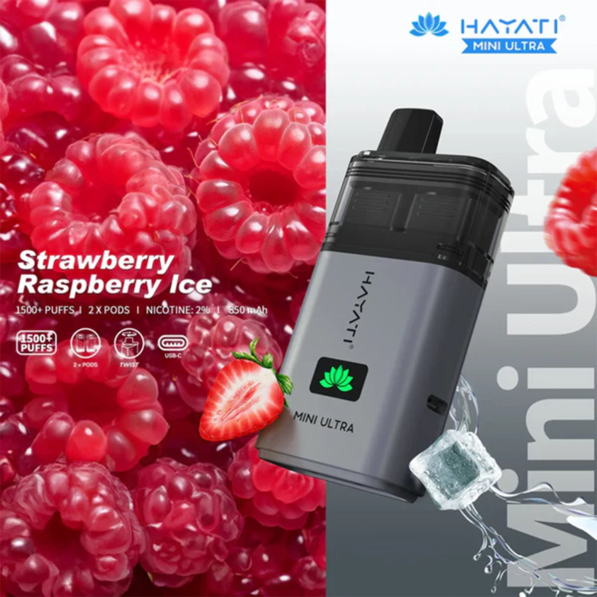 Hayati Mini Ultra 1500 Prefilled Pod Vape Kit
