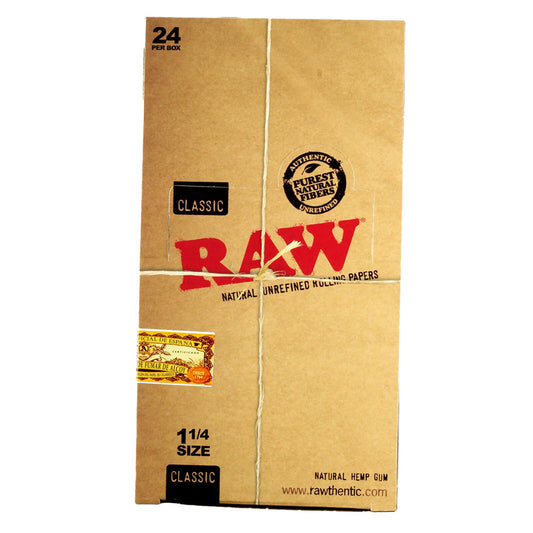24 Raw Classic 1 1/4 Size Rolling Papers