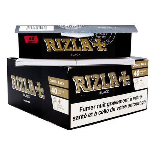 Rizla Black Smoking Rolling Papers Pack of 24 Booklets