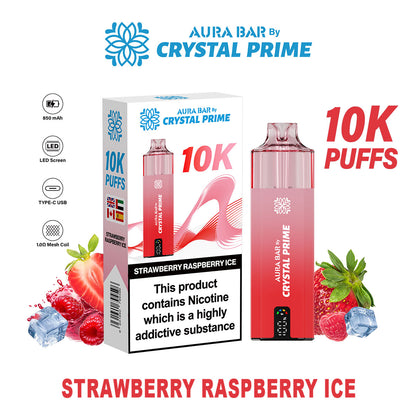 Crystal Prime Aura Bar 10K Puffs Prefilled Vape Kit
