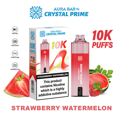 Crystal Prime Aura Bar 10K Puffs Prefilled Vape Kit