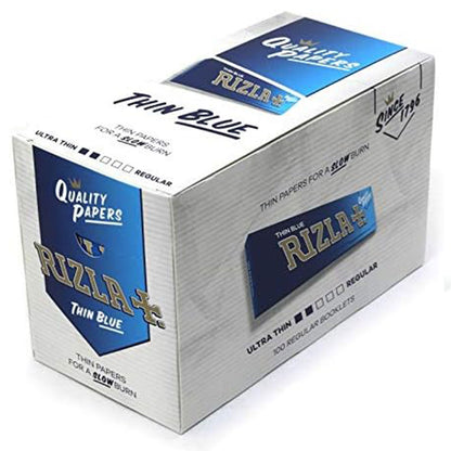 Rizla Regular Blue Rolling Paper Full Box Of 100 Booklets