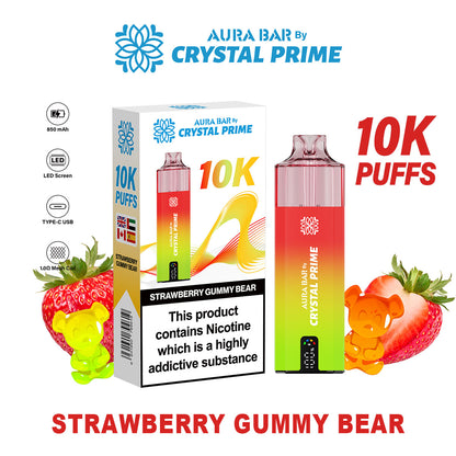 Crystal Prime Aura Bar 10K Puffs Prefilled Vape Kit