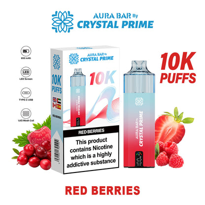 Crystal Prime Aura Bar 10K Puffs Prefilled Vape Kit