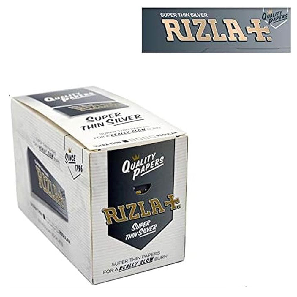 Rizla 32 Combi Pack Super Thin  Silver Cigarette Paper - Box Of 24 Booklets