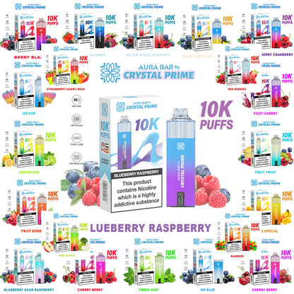 Crystal Prime Aura Bar 10K Puffs Prefilled Vape Kit