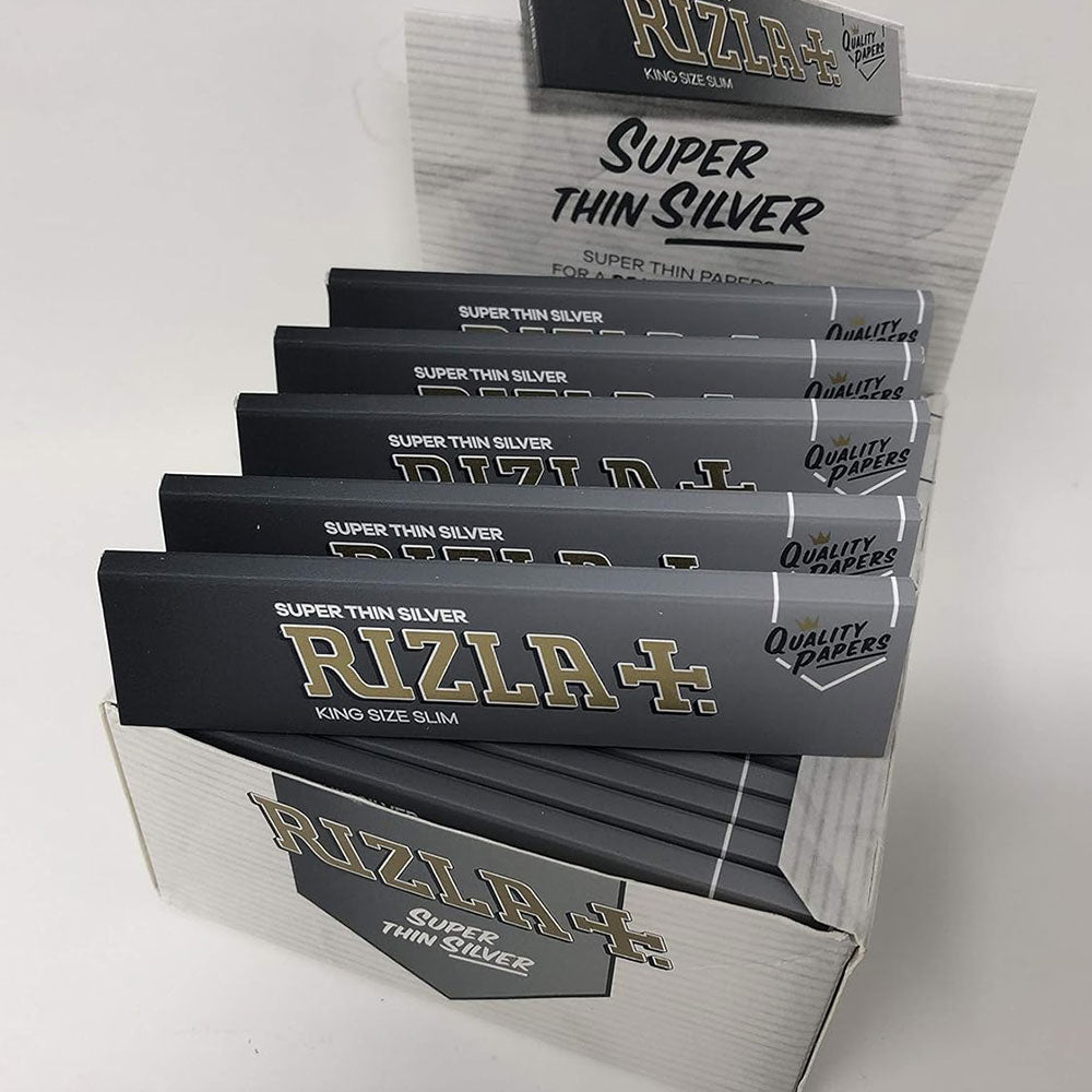 Rizla 32 Combi Pack Super Thin  Silver Cigarette Paper - Box Of 24 Booklets