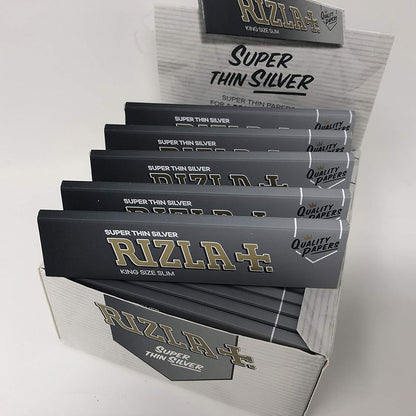 Rizla 32 Combi Pack Super Thin  Silver Cigarette Paper - Box Of 24 Booklets
