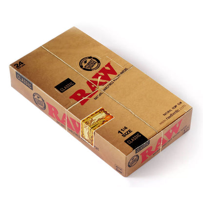 24 Raw Classic 1 1/4 Size Rolling Papers