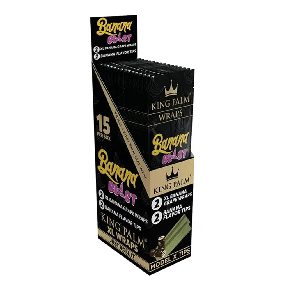 King Palm 2 Hemp Wraps & Tips 15 pack