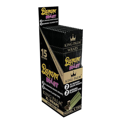 King Palm 2 Hemp Wraps & Tips 15 pack