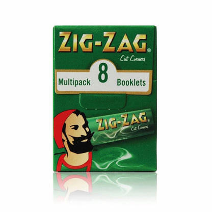 Zig Zag Rolling Papers - King Size - Green - Multipack X 3 - Pack of 12
