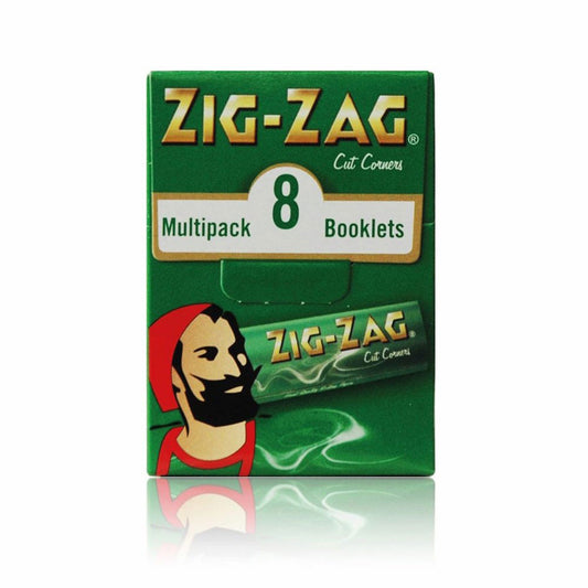 Zig-Zag Green Rolling Papers – 8 Pack