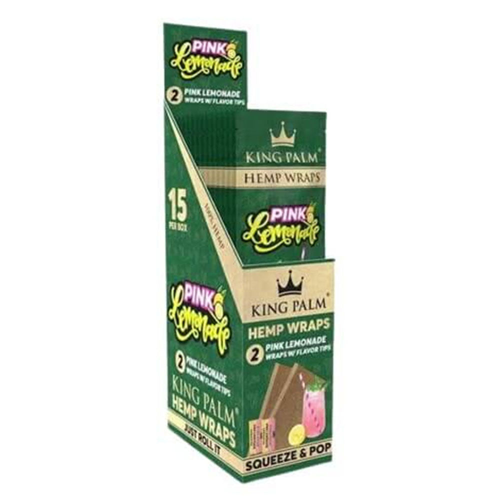 King Palm 2 Hemp Wraps & Tips 15 pack
