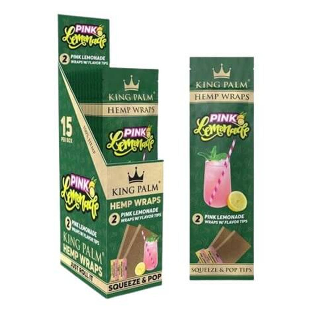 King Palm 2 Hemp Wraps & Tips 15 pack