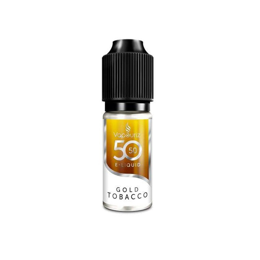 VAPOURIZ Gold Tobacco 50/50 10ml E-Liquid