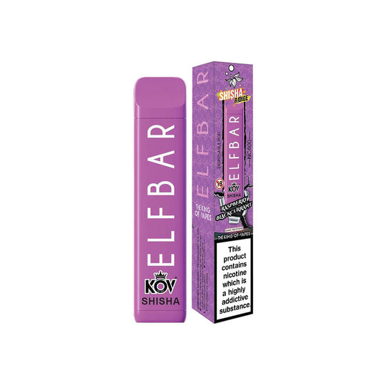 ELF BAR SHISHA Raspberry Blackcurrant NC600 Disposable