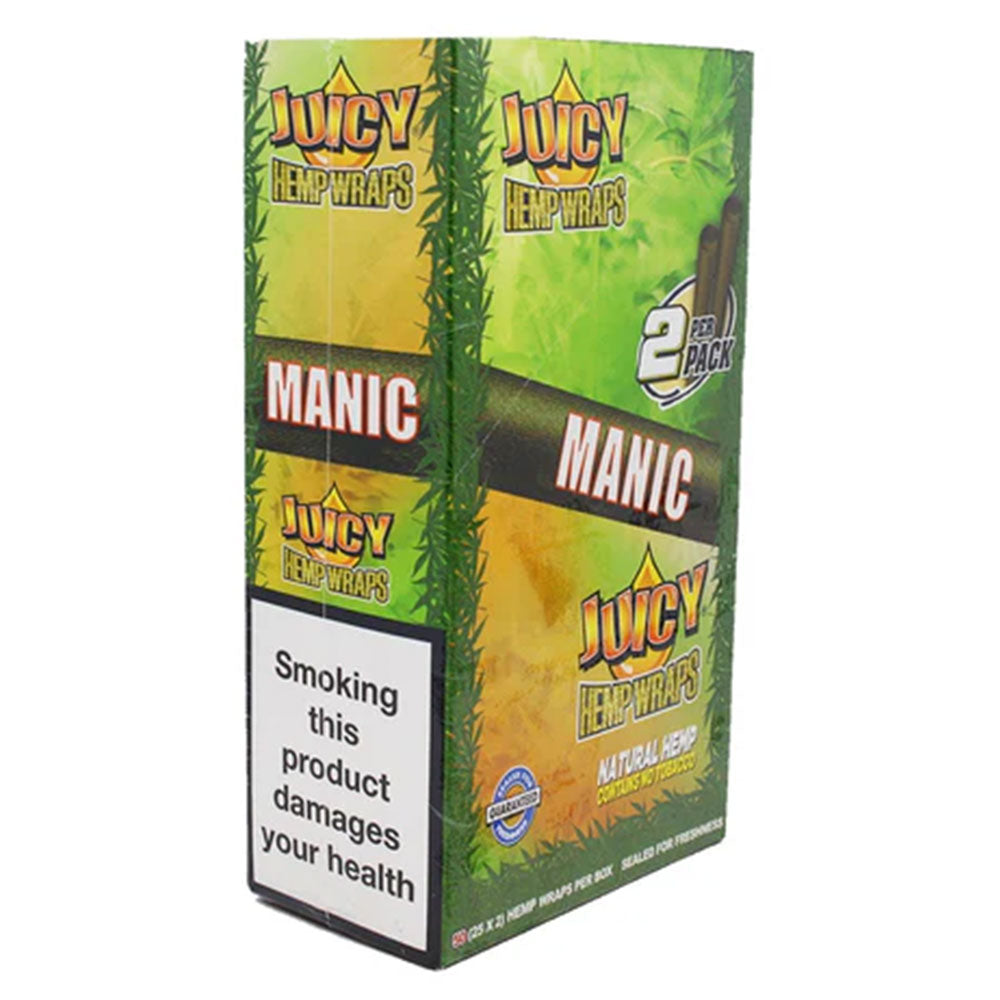 JUICY HEMP WRAPS - 25 Packs Per Box