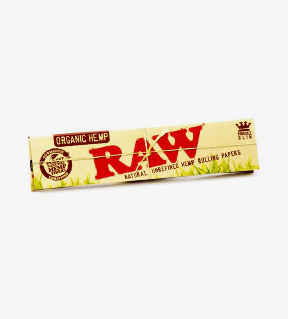 Raw Organic Hemp King Size Slim Rolling Papers 50 packs