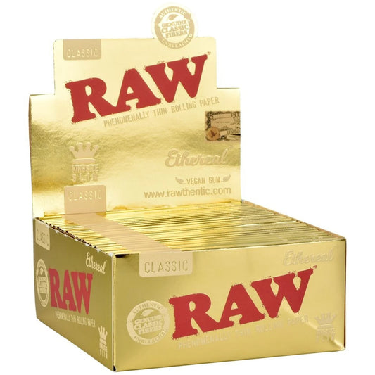 RAW Ethereal - King size Slim Gold - Box of 50